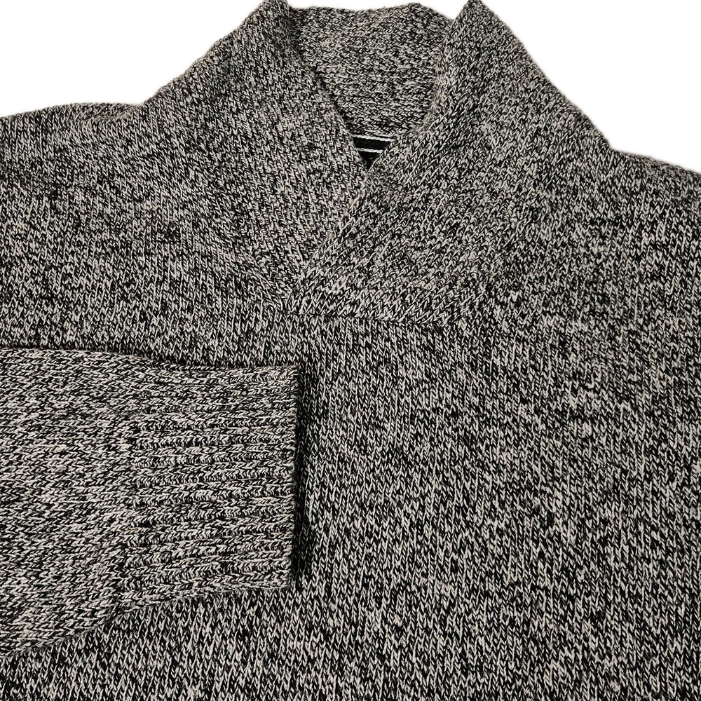 Brooks Brothers Sweater Mens XL Heather Gray Cowl Neck Wool Nylon Knit Pullover